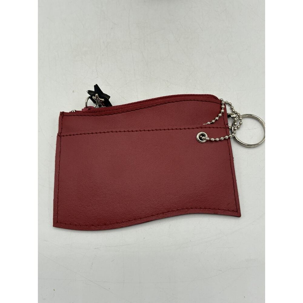 Vintage Rolfs Leather American Flag Coin Purse Keychain Patriotic USA Sparkle - Picture 6 of 6